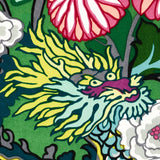 Schumacher Chiang Mai Dragon Velvet Jade Fabric