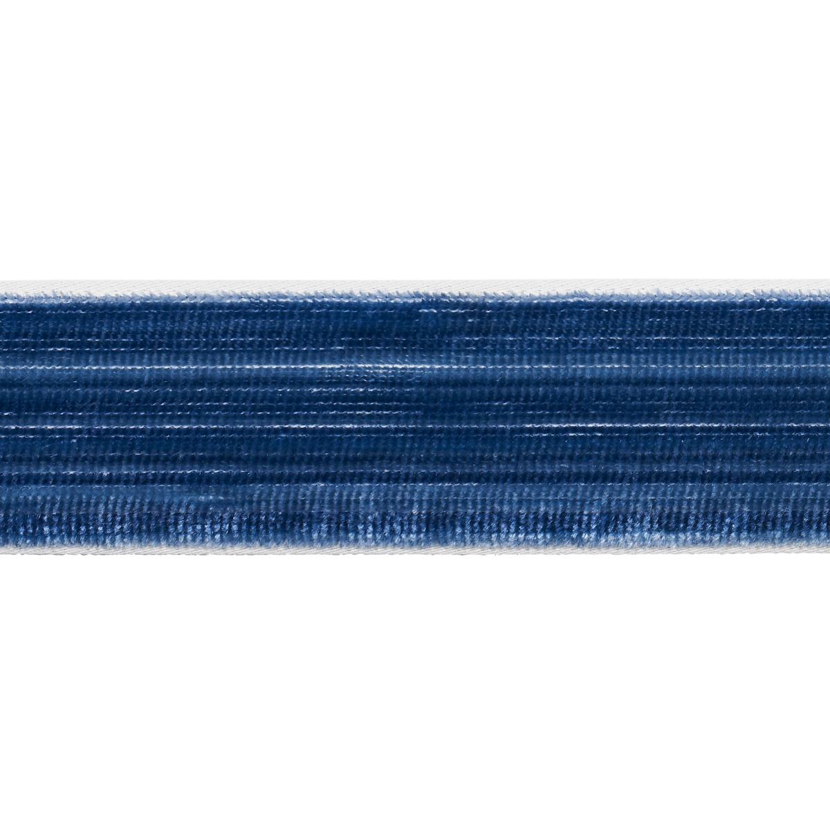 Schumacher Sapphire Gaspard Velvet Tape Narrow