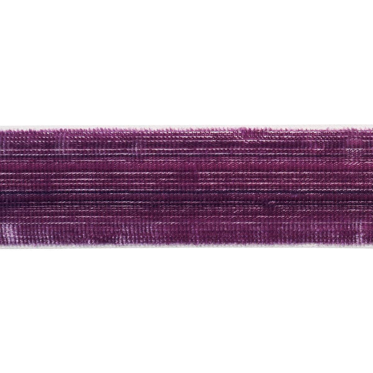 Schumacher Eggplant Gaspard Velvet Tape Narrow