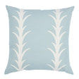 Schumacher Sky 22" x 22" Acanthus Stripe Pillow