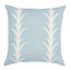 Schumacher Sky 22" x 22" Acanthus Stripe Pillow
