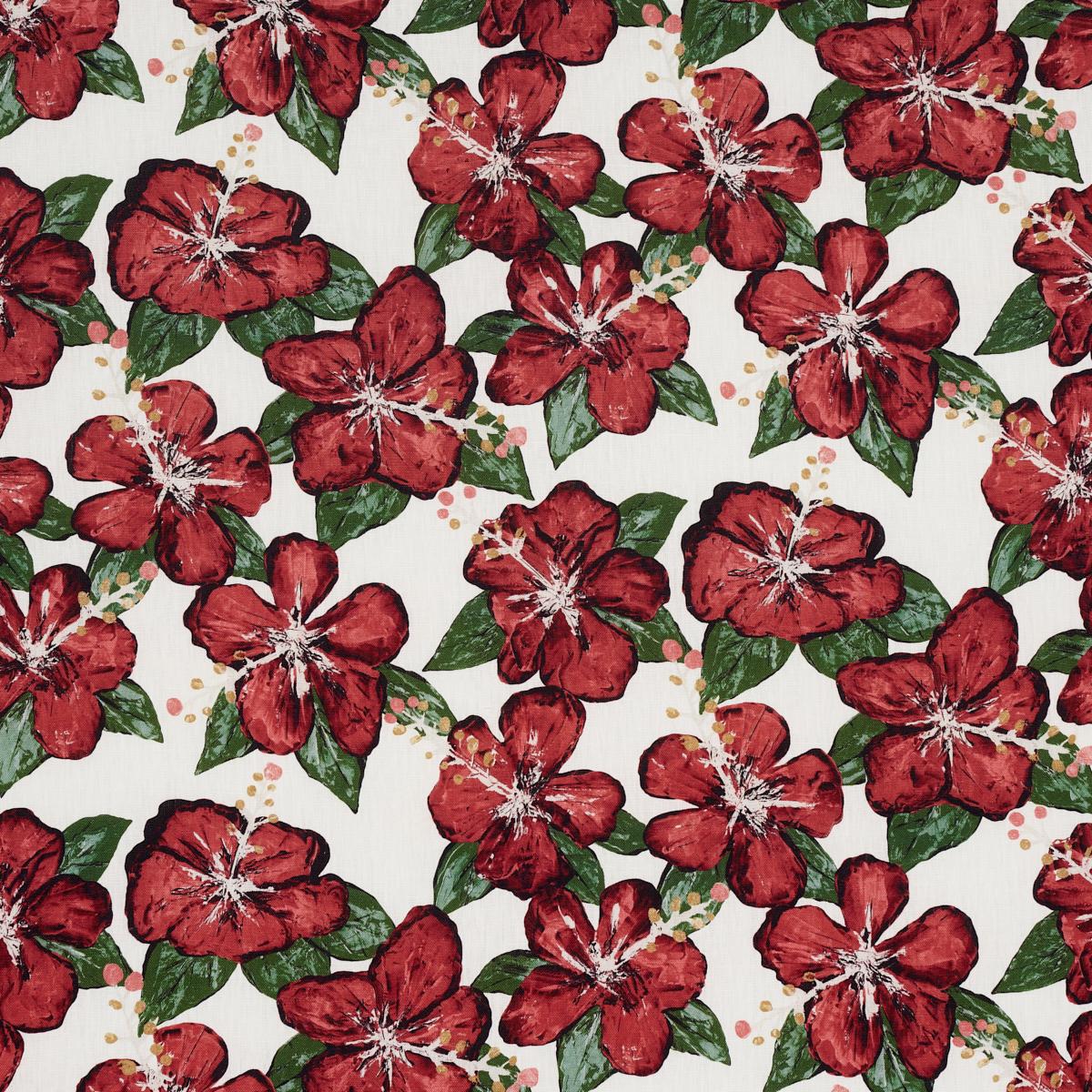 Schumacher Fabienne Red Fabric