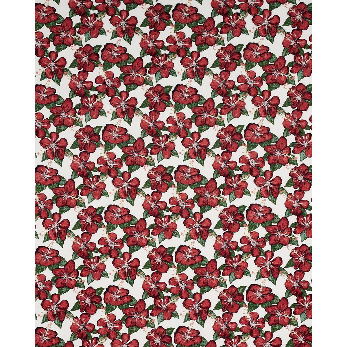 Schumacher Fabienne Red Fabric