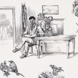 Schumacher Toussaint Toile Black Fabric