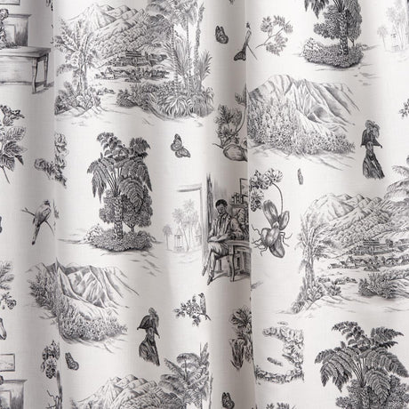 Schumacher Toussaint Toile Black Fabric