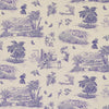 Schumacher Toussaint Toile Purple Fabric