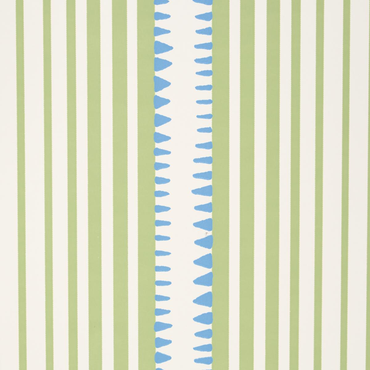 Schumacher Moncorvo Green & Blue Wallpaper