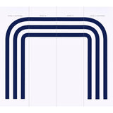 Schumacher Virginia Panel A Cobalt Wallpaper
