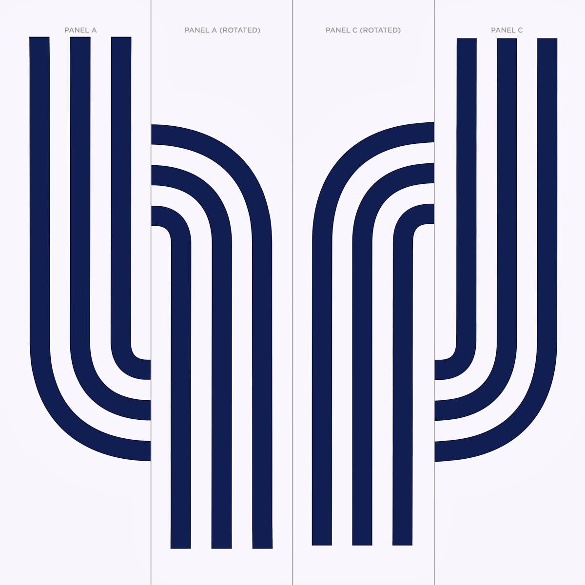 Schumacher Virginia Panel B Cobalt Wallpaper