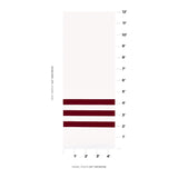 Schumacher Virginia Panel B Bordeaux Wallpaper