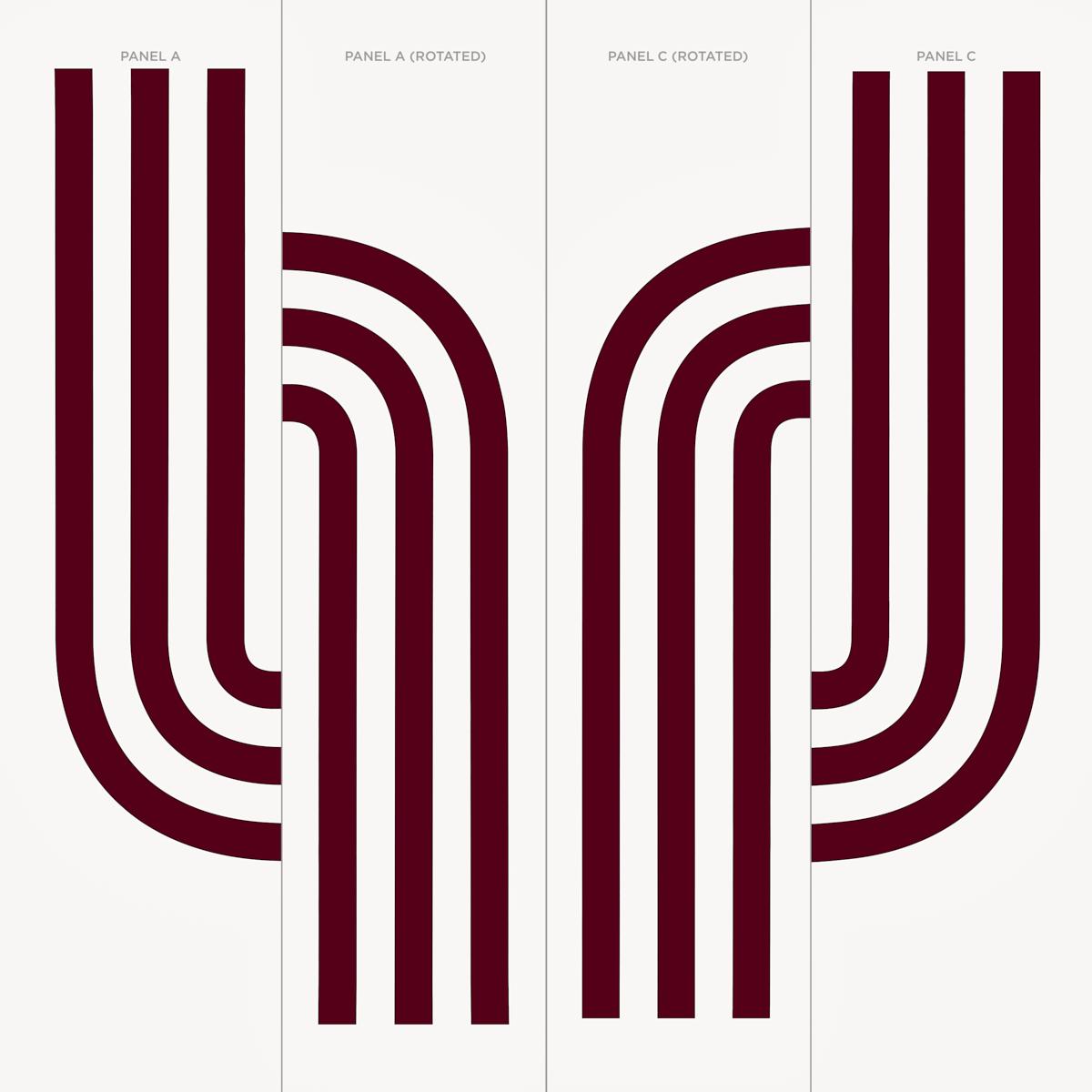 Schumacher Virginia Panel C Bordeaux Wallpaper