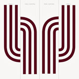 Schumacher Virginia Panel C Bordeaux Wallpaper