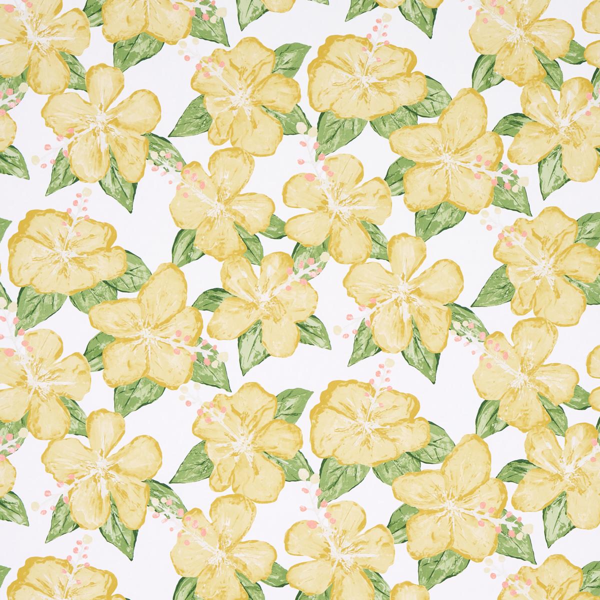 Schumacher Fabienne Yellow Wallpaper