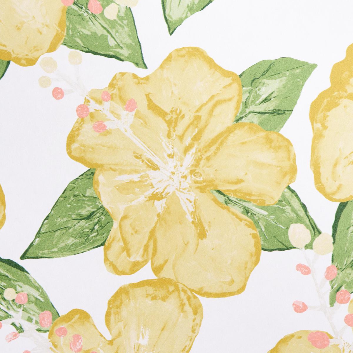 Schumacher Fabienne Yellow Wallpaper