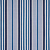 Schumacher Minzer Cotton Stripe Blue Fabric