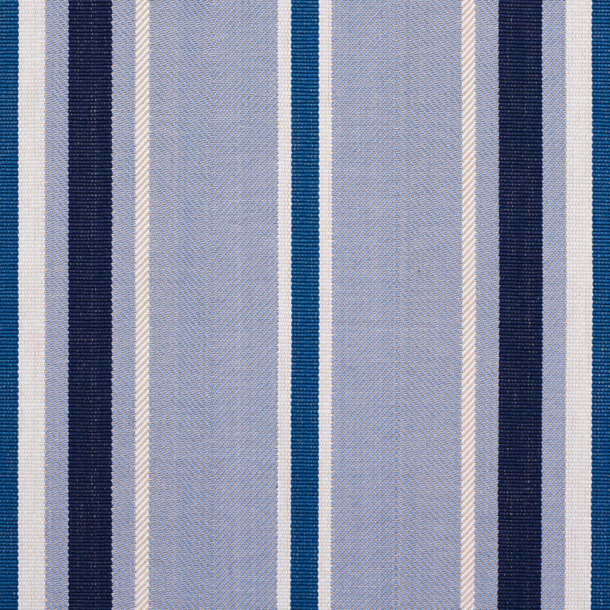 Schumacher Minzer Cotton Stripe Blue Fabric