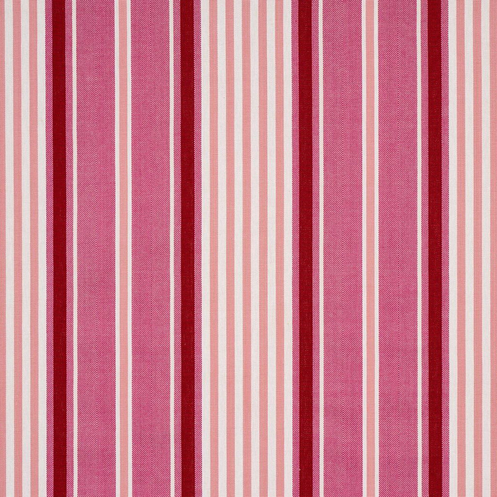 Schumacher Minzer Cotton Stripe Pink Fabric