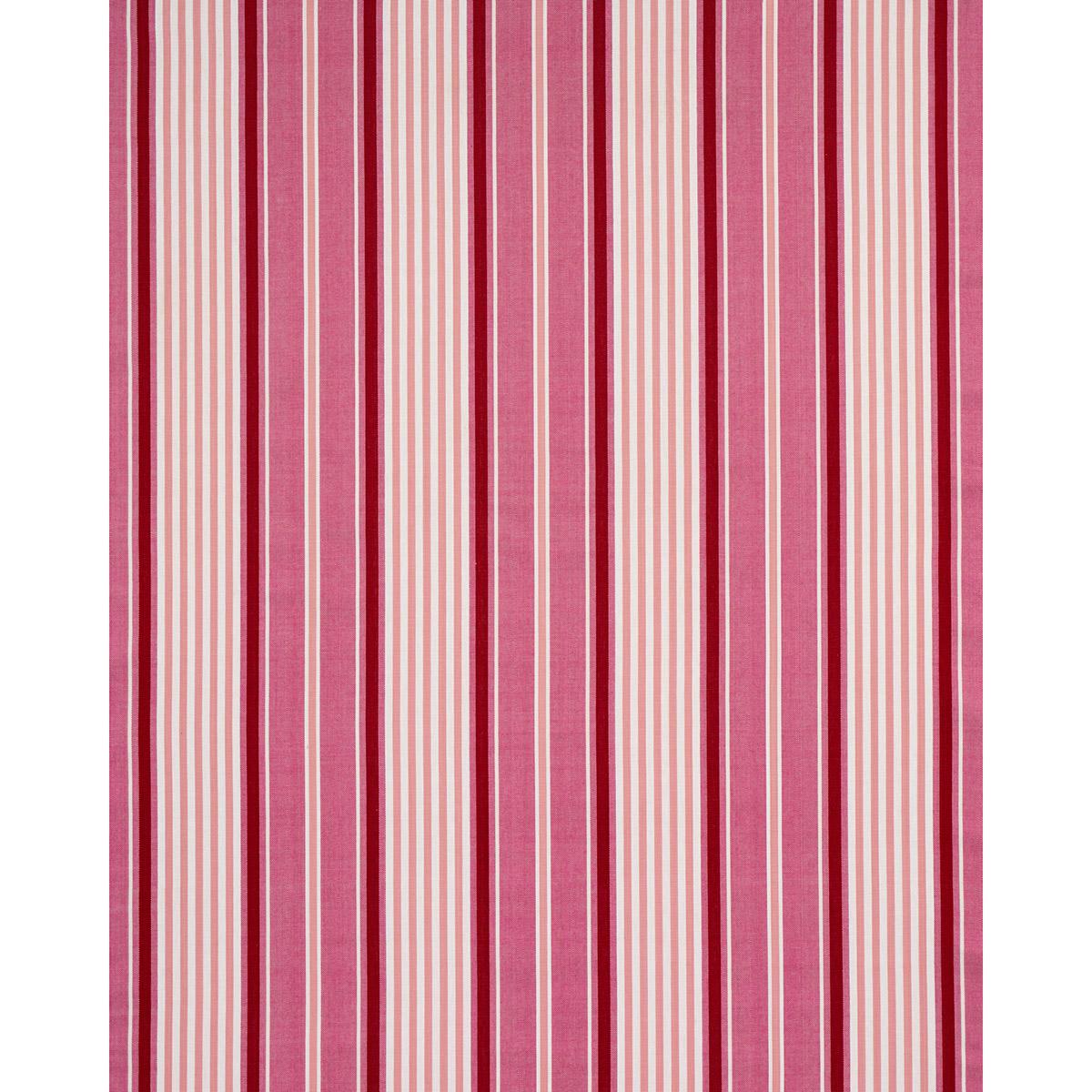 Schumacher Minzer Cotton Stripe Pink Fabric