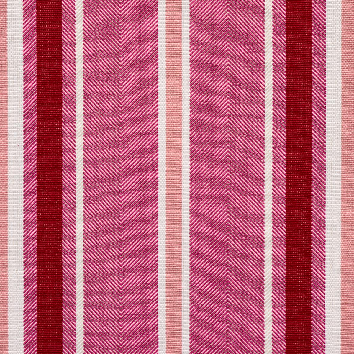 Schumacher Minzer Cotton Stripe Pink Fabric
