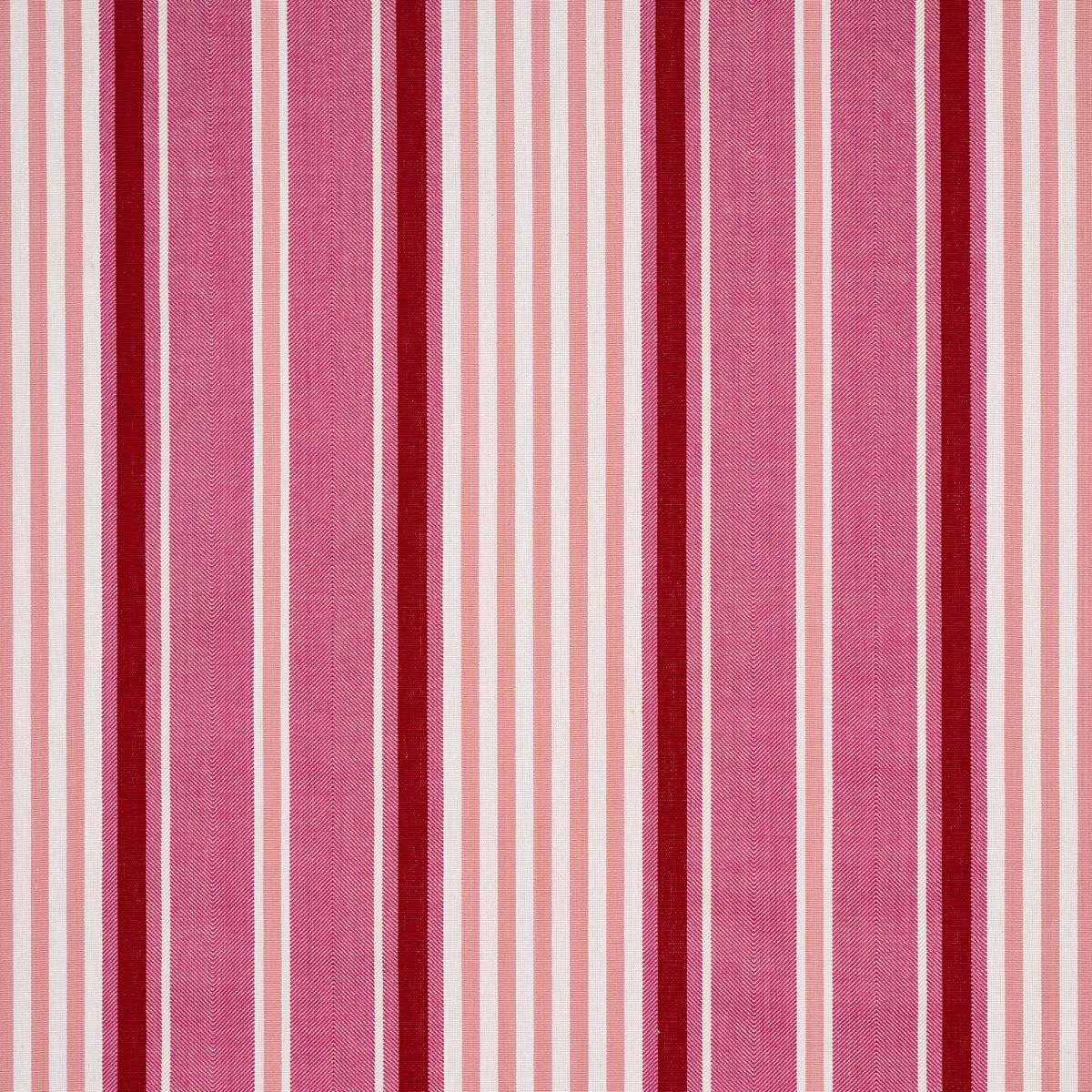 Schumacher Minzer Cotton Stripe Pink Fabric