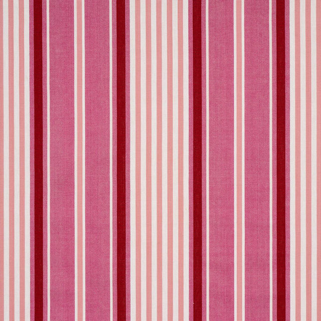 Schumacher Minzer Cotton Stripe Pink Fabric