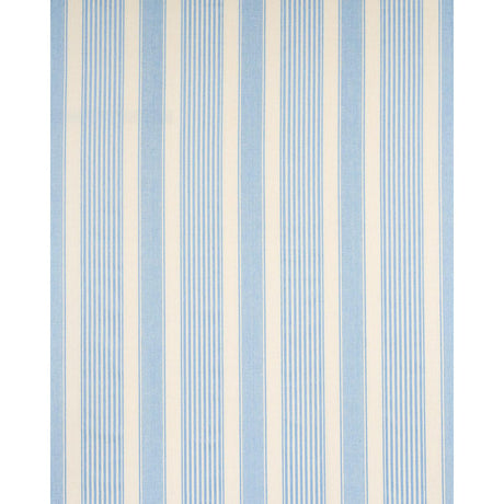 Schumacher Summerville Linen Stripe Sky Fabric