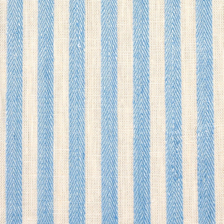 Schumacher Summerville Linen Stripe Sky Fabric
