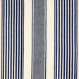 Schumacher Summerville Linen Stripe Navy Fabric