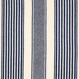 Schumacher Summerville Linen Stripe Navy Fabric