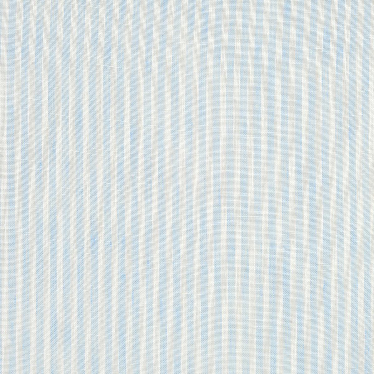 Schumacher Tori Stripe Sheer Sky Fabric