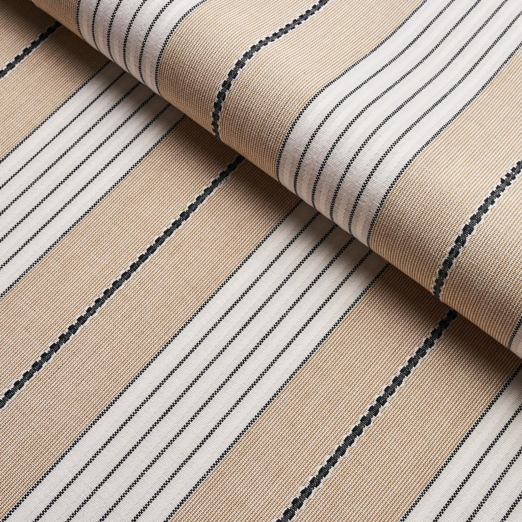 Schumacher Audrey Stripe Natural Fabric