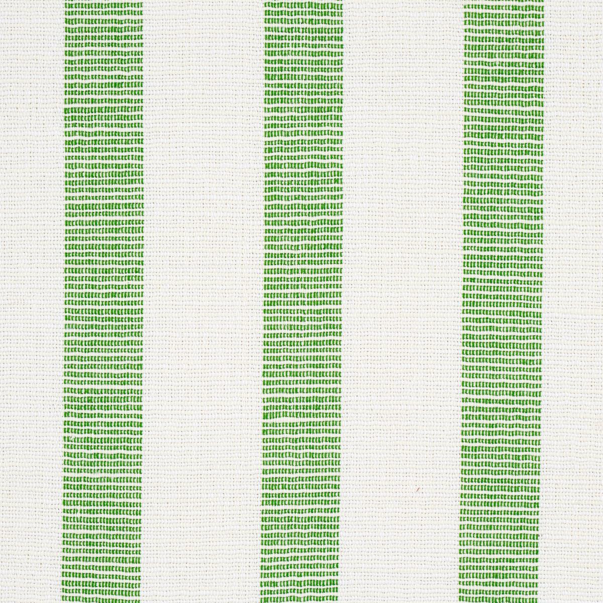 Schumacher Ketley Performance Stripe Green Fabric