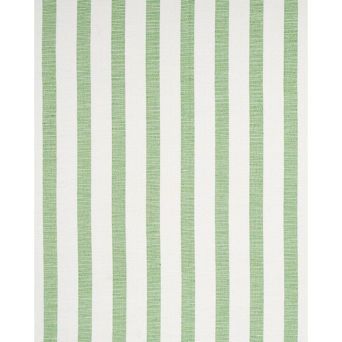 Schumacher Ketley Performance Stripe Green Fabric