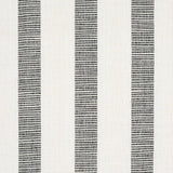 Schumacher Ketley Performance Stripe Black Fabric