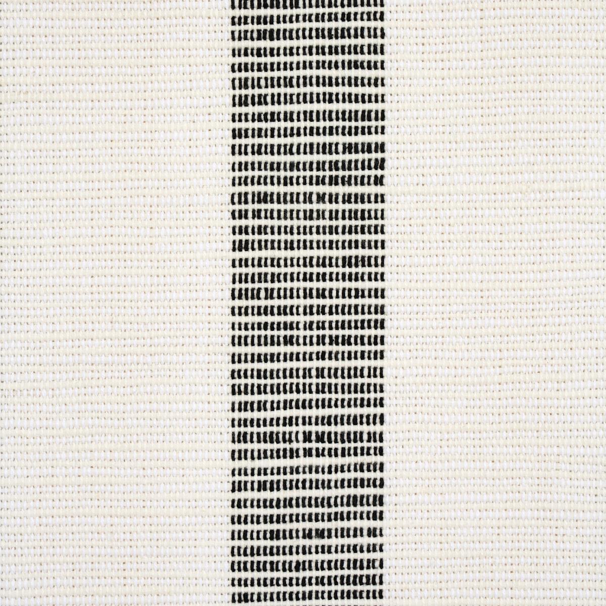 Schumacher Ketley Performance Stripe Black Fabric