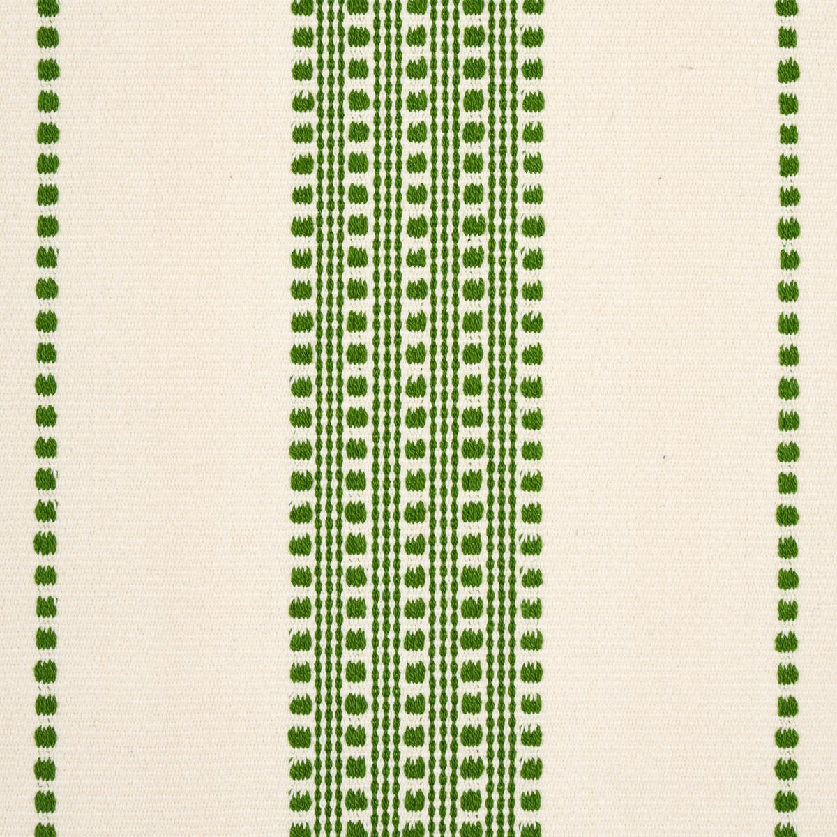 Schumacher Lubeck Stripe Green Fabric