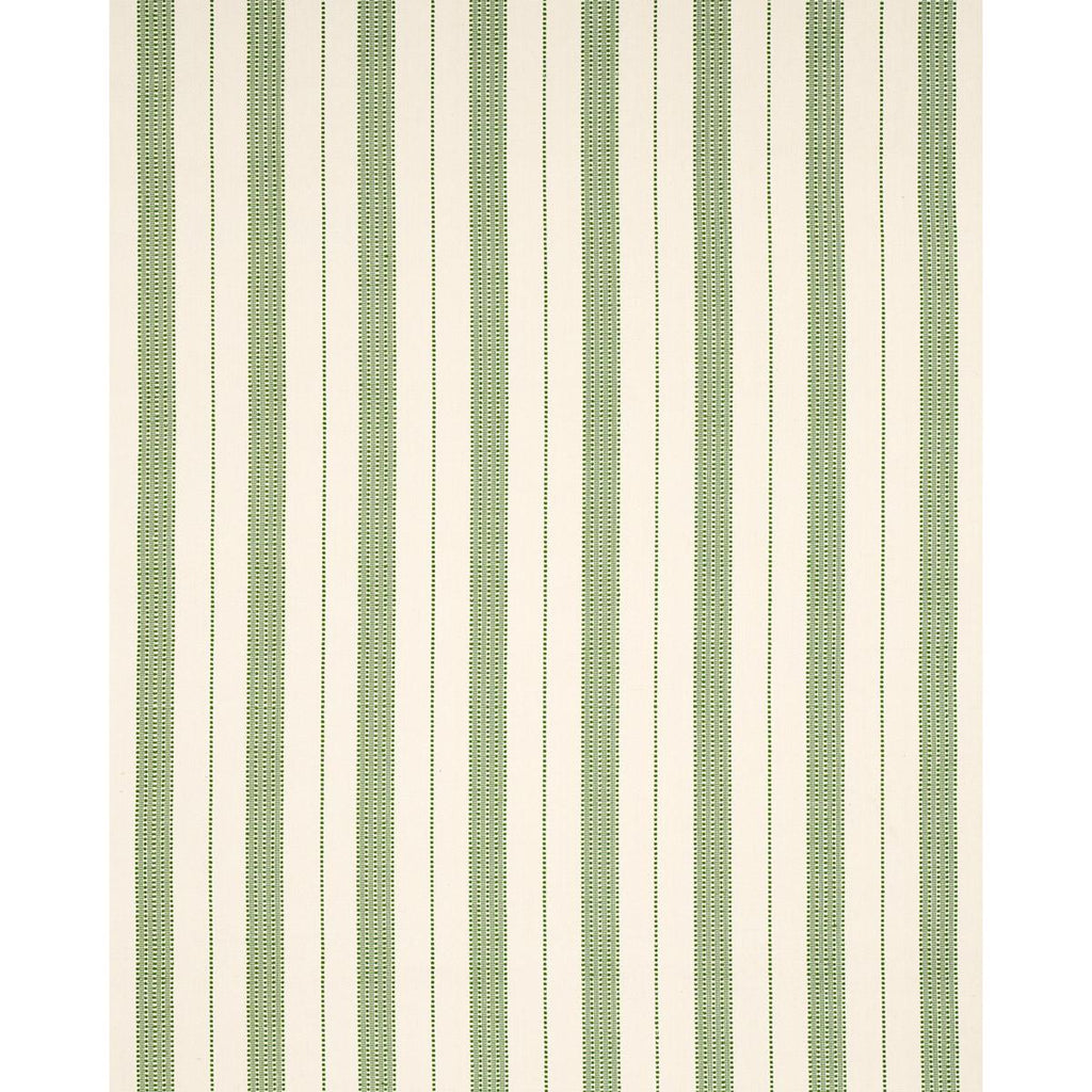 Schumacher Lubeck Stripe Green Fabric