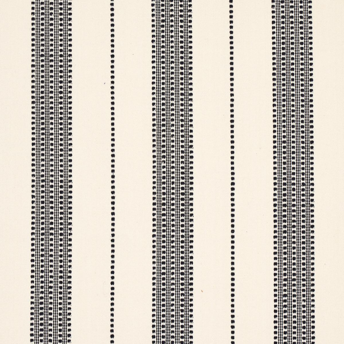 Schumacher Lubeck Stripe Black Fabric
