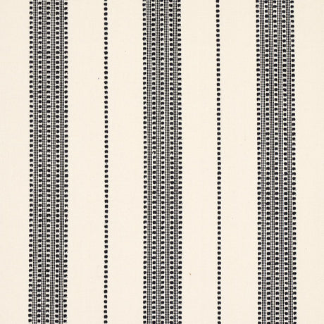 Schumacher Lubeck Stripe Black Fabric
