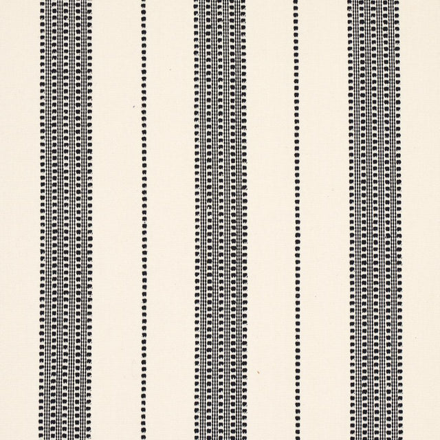 Schumacher Lubeck Stripe Black Fabric