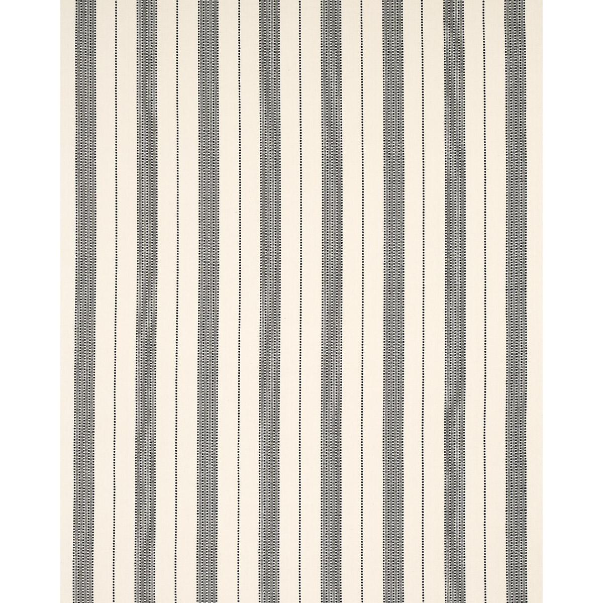 Schumacher Lubeck Stripe Black Fabric