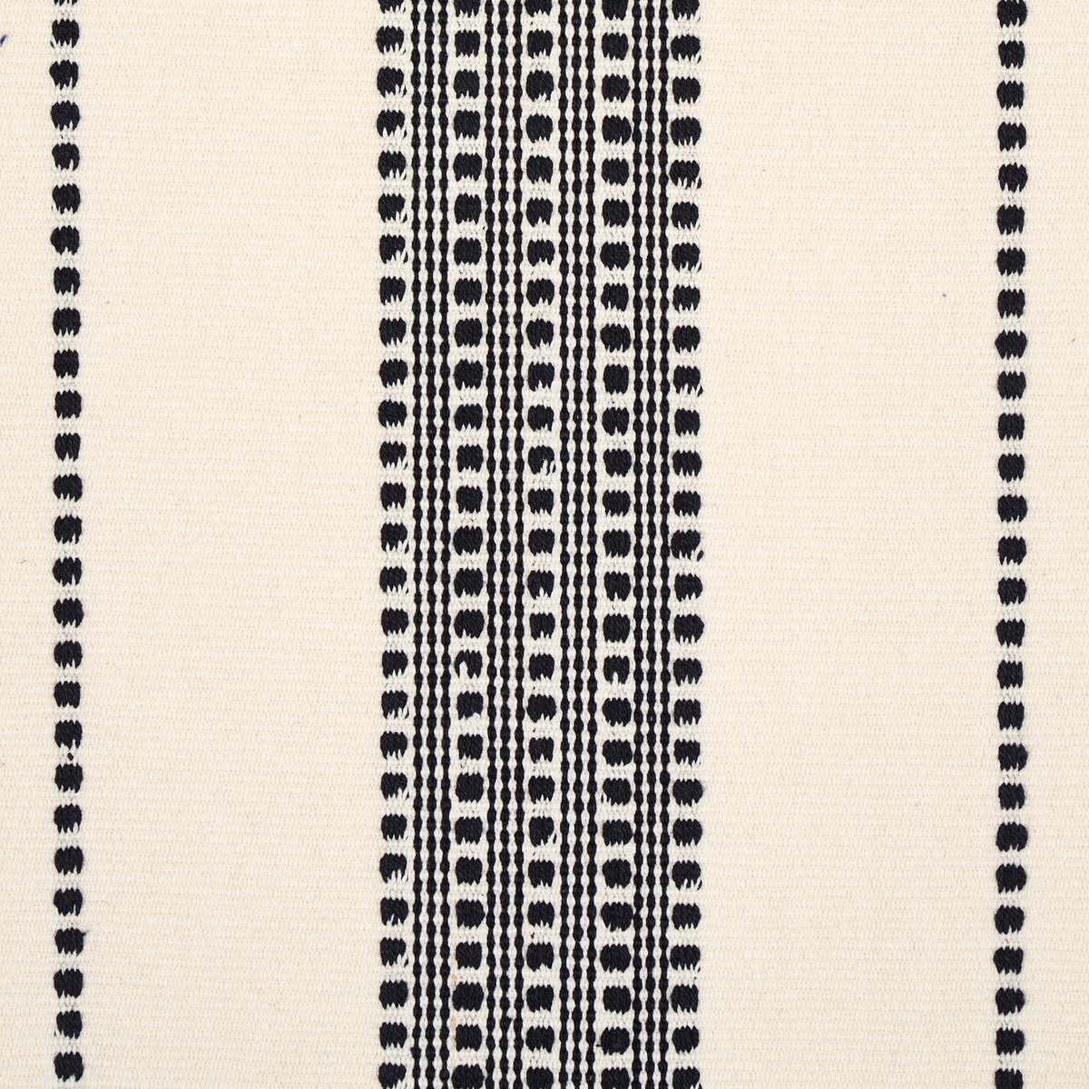 Schumacher Lubeck Stripe Black Fabric