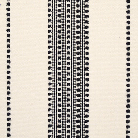 Schumacher Lubeck Stripe Black Fabric