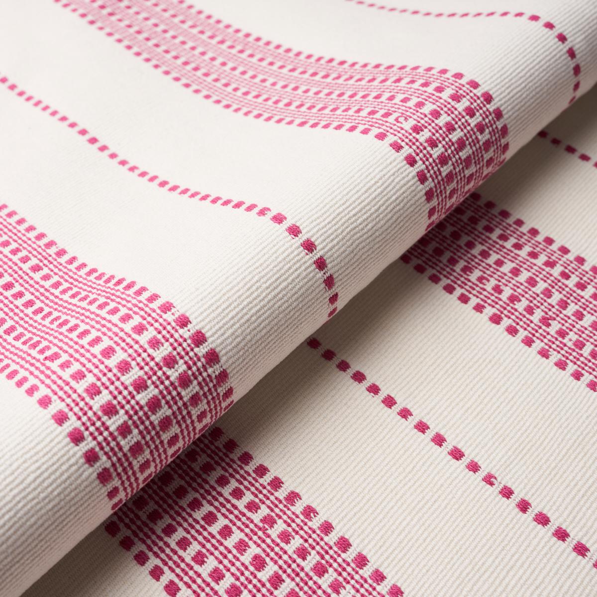 Schumacher Lubeck Stripe Pink Fabric