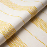 Schumacher Lubeck Stripe Yellow Fabric