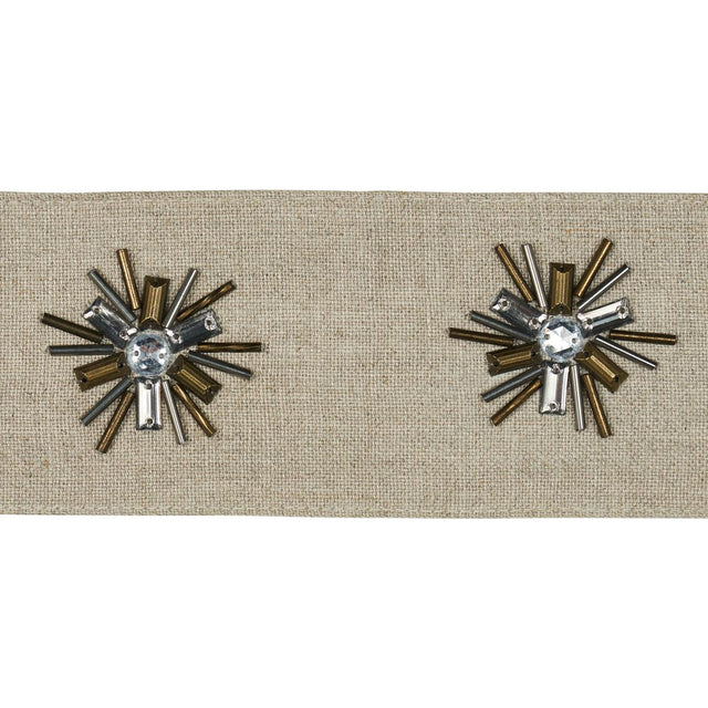 Schumacher Linen Constellation Beaded Tape