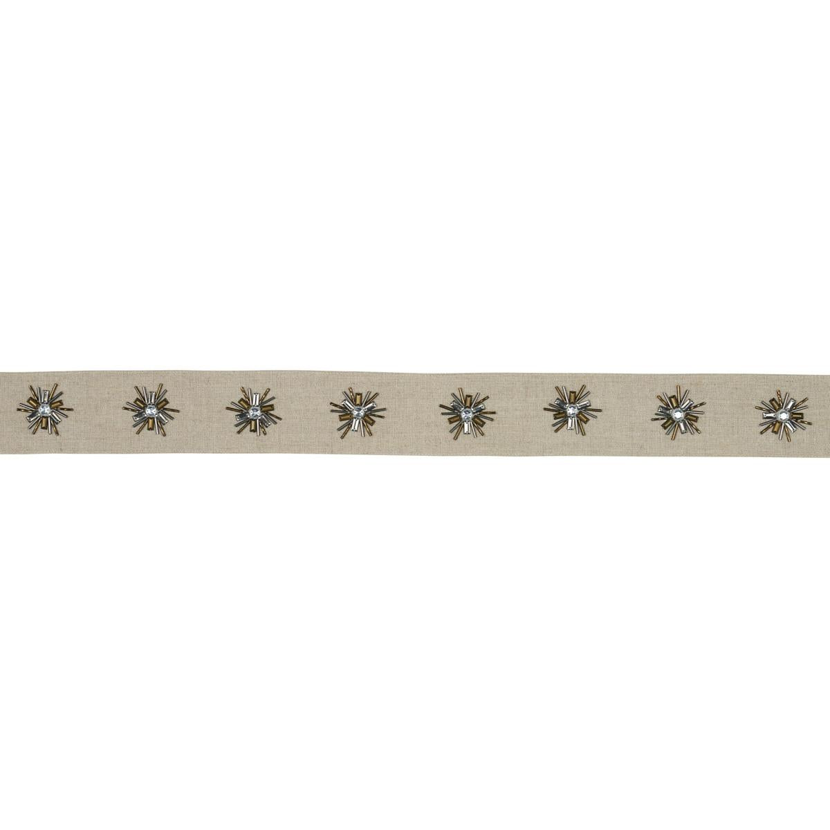Schumacher Linen Constellation Beaded Tape