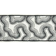 Schumacher Black & White Topo Beaded Tape