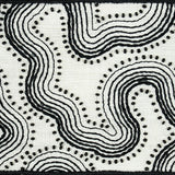 Schumacher Black & White Topo Beaded Tape