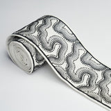 Schumacher Black & White Topo Beaded Tape